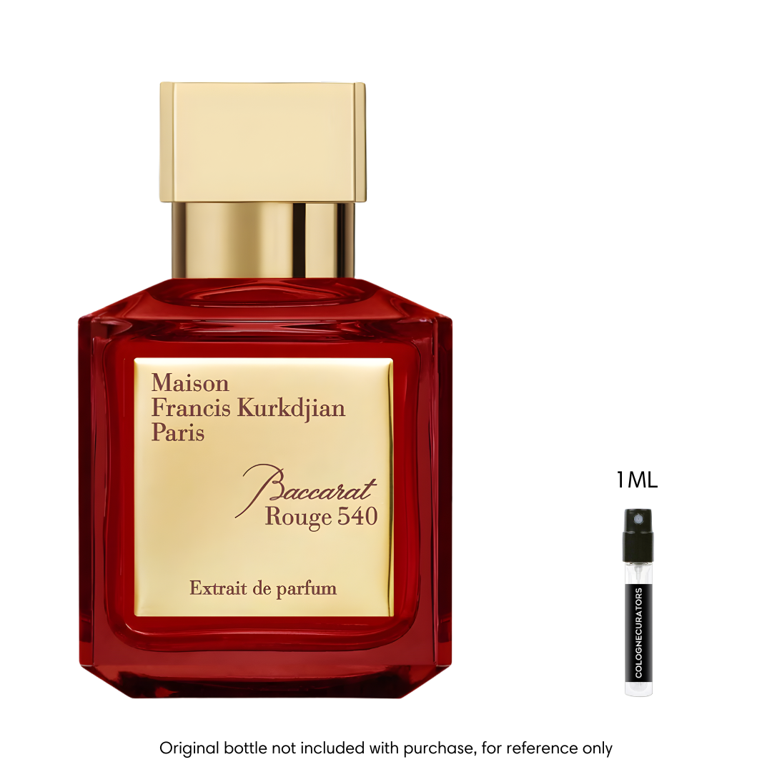 Baccarat Rouge 540 Extrait De Parfum Fragrance Sample by Maison