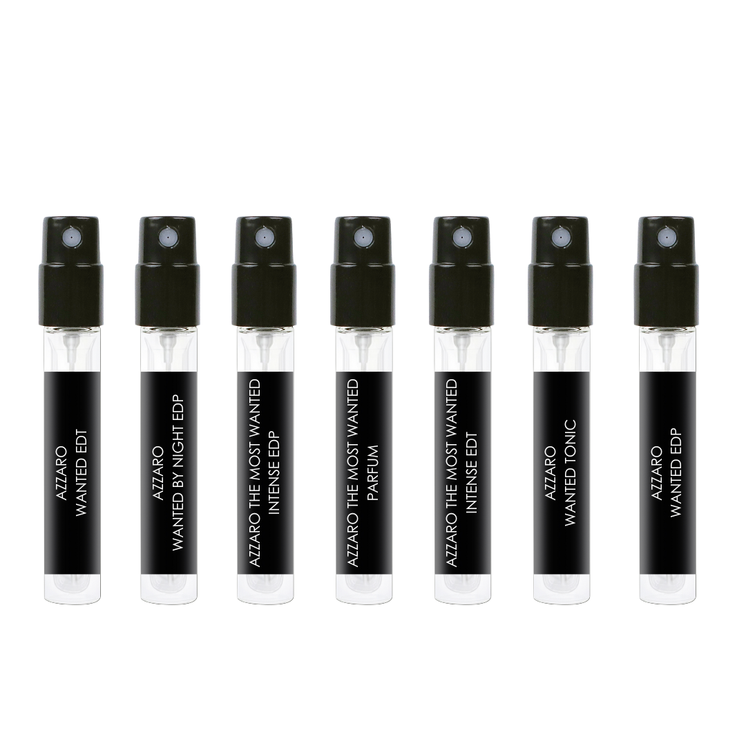Azzaro Wanted Discovery Set - 7 x 1mL Sample – colognecurators Azzaro Wanted Discovery Set - 7 x 1mL Sample – colognecurators