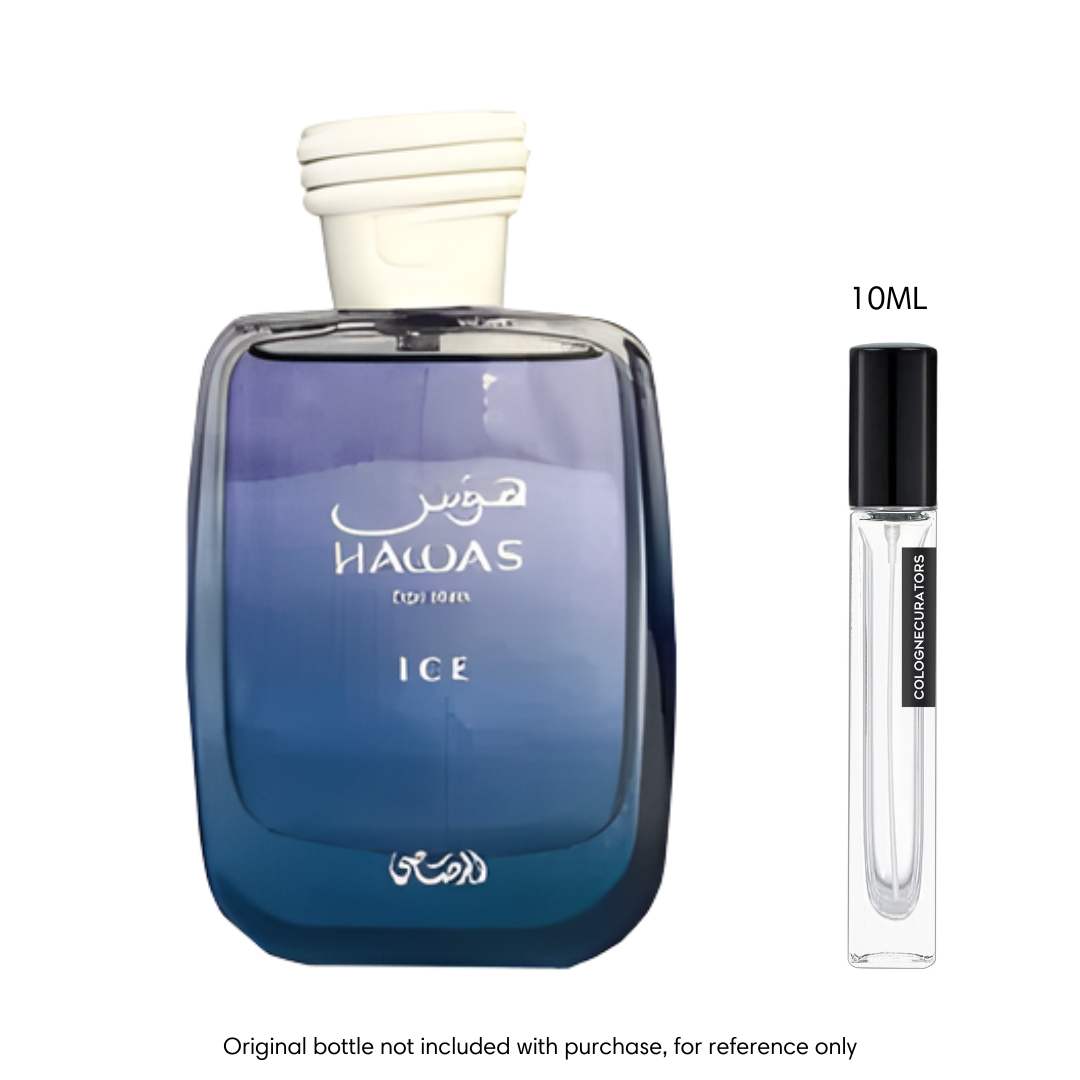 Hawas Ice EDP Fragrance Sample by Rasasi – colognecurators