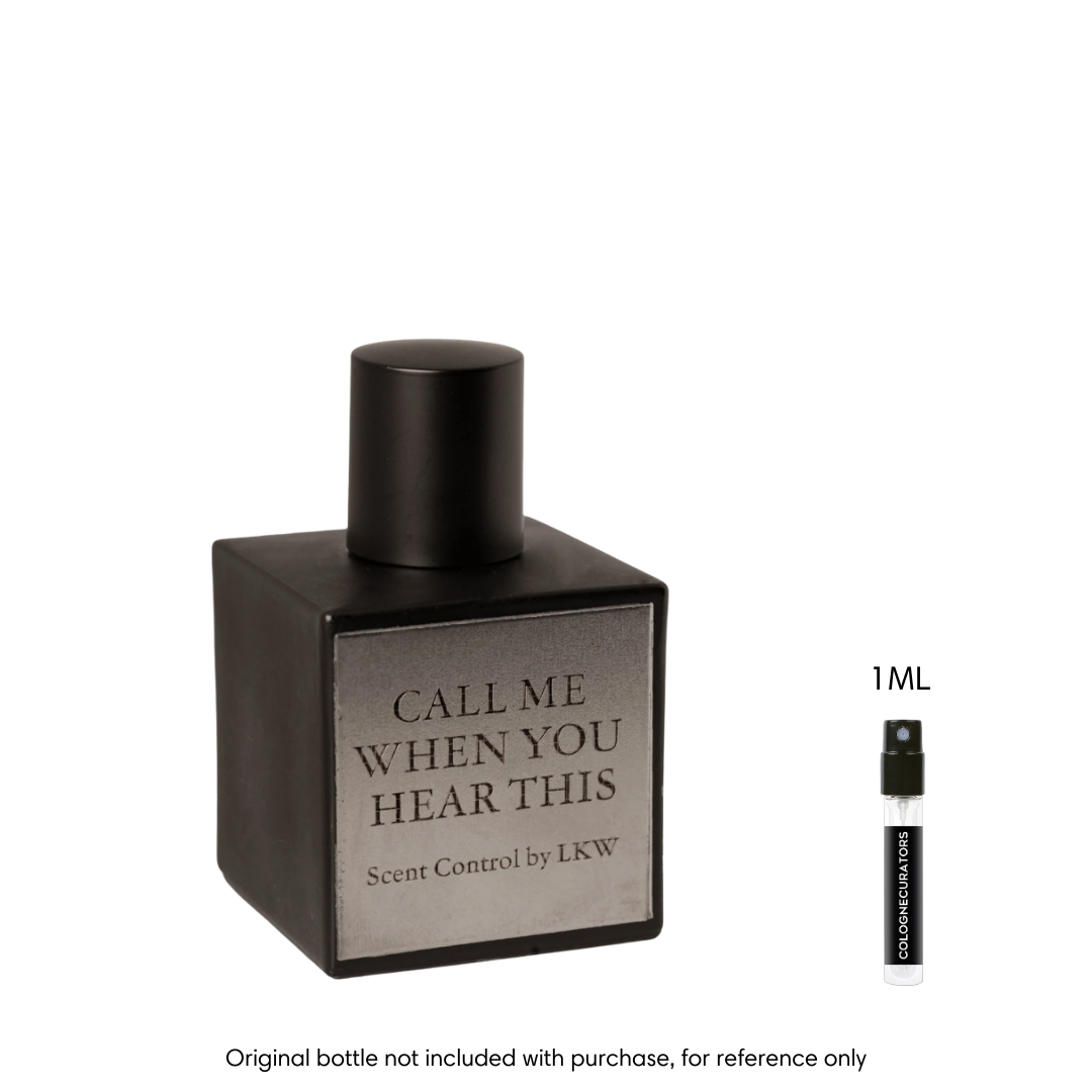 SAMPLE - Scent Control by LKW Call Me When You Hear This EDP