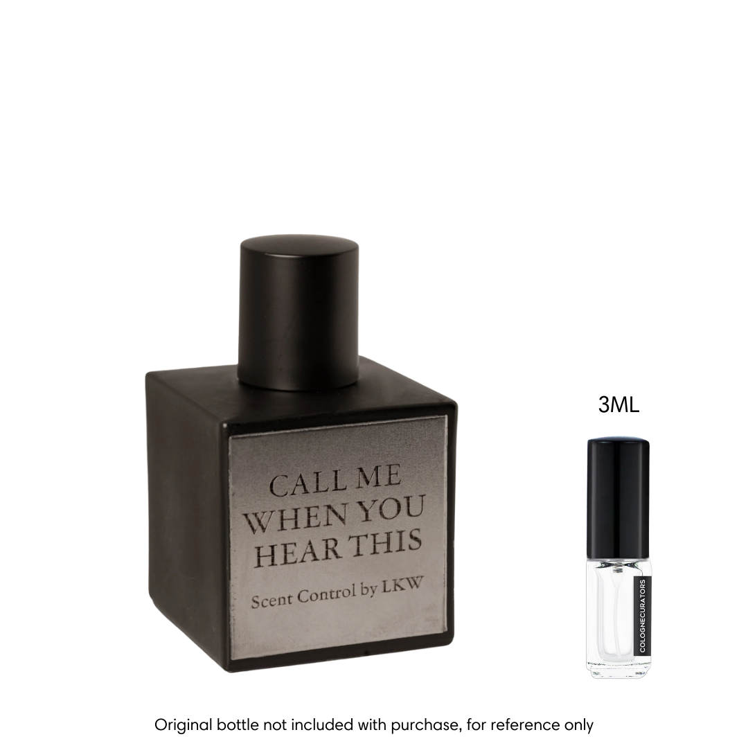 SAMPLE - Scent Control by LKW Call Me When You Hear This EDP